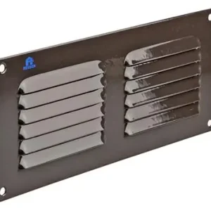 1006307 - SCHOEPENROOSTER VLAK ALU RAL 8019 250X100MM