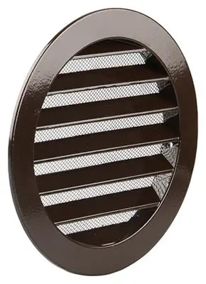 1006266 - RONDE ROOSTER INBOUW 434/R ALURAL 8019 RENSON Ø 150