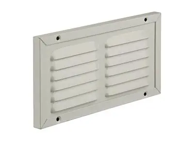 1006345 - SCHOEPENROOSTER + KADER + MUG.OPBOUW 437 RAL9010 200X100MM