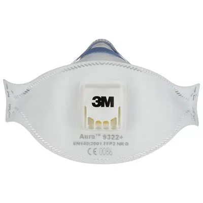 1062200 - 3M AURA FIJNST.MASKER HANDSCH.9332PRO5, FFP2 VENTIEL, 5/PK