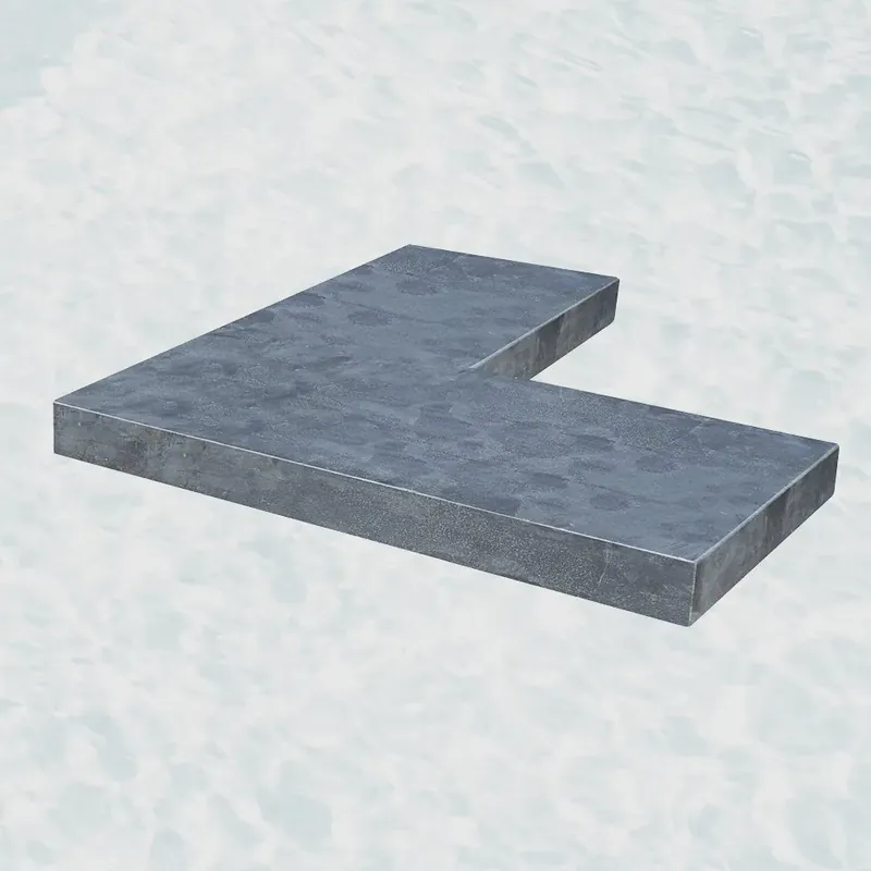 Hoekstuk Blue Moon 50/50X30X3cm  Honed Linea