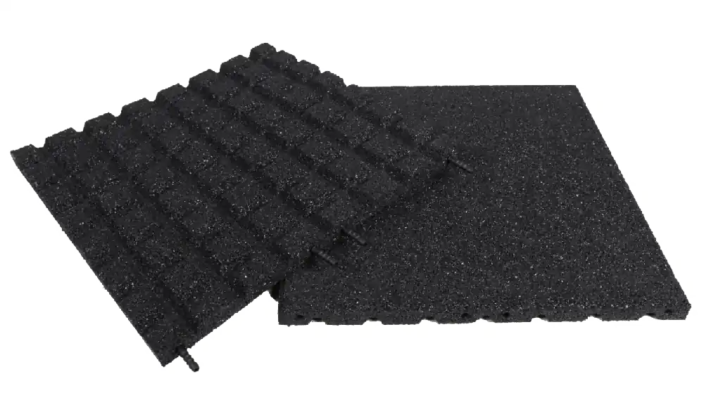 SBR Rubbertegel 50x50x3cm Zwart