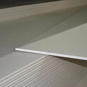 Gipsplaat 120x260cm. dikte 12,5mm. Afgeschuinde kant