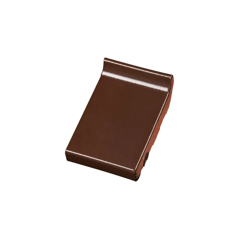 Raamdorpel 16cm Donker Bruin Verglaasd