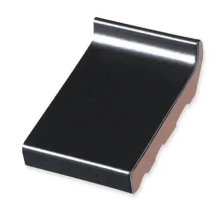 Raamdorpel 16cm Zwart Verglaasd