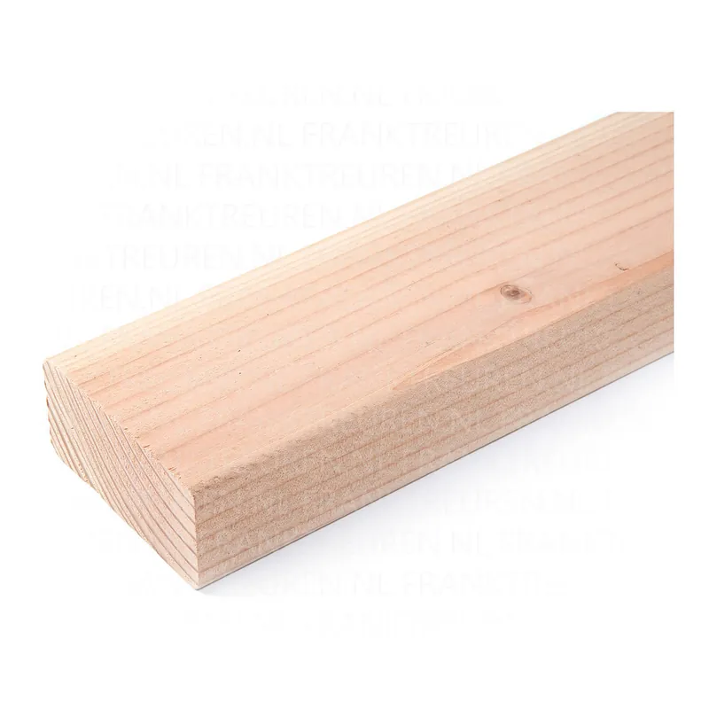 45x95mm Douglas C18 geschaafd (netto 44x92mm) KD 18% 4 ronde hoeken gedroogd***PEFC