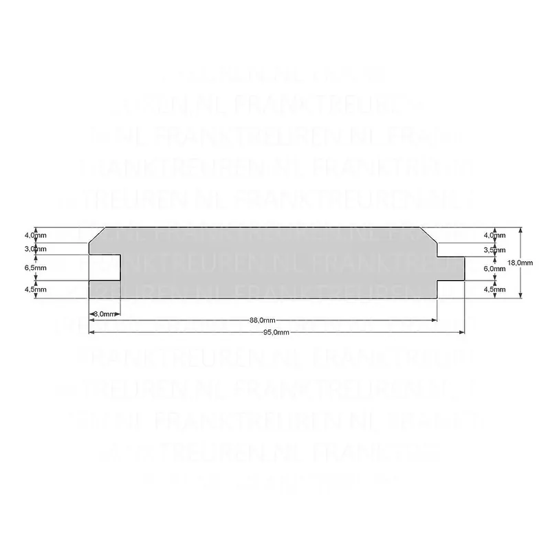 18x88mm NE vuren vellingdeel mes en groef geimpr. tanalith *FSC