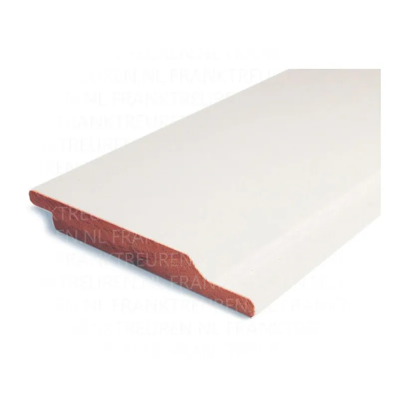 18x127mm netto meranti rabat 60 mu wit gegrond halfhouts sponning