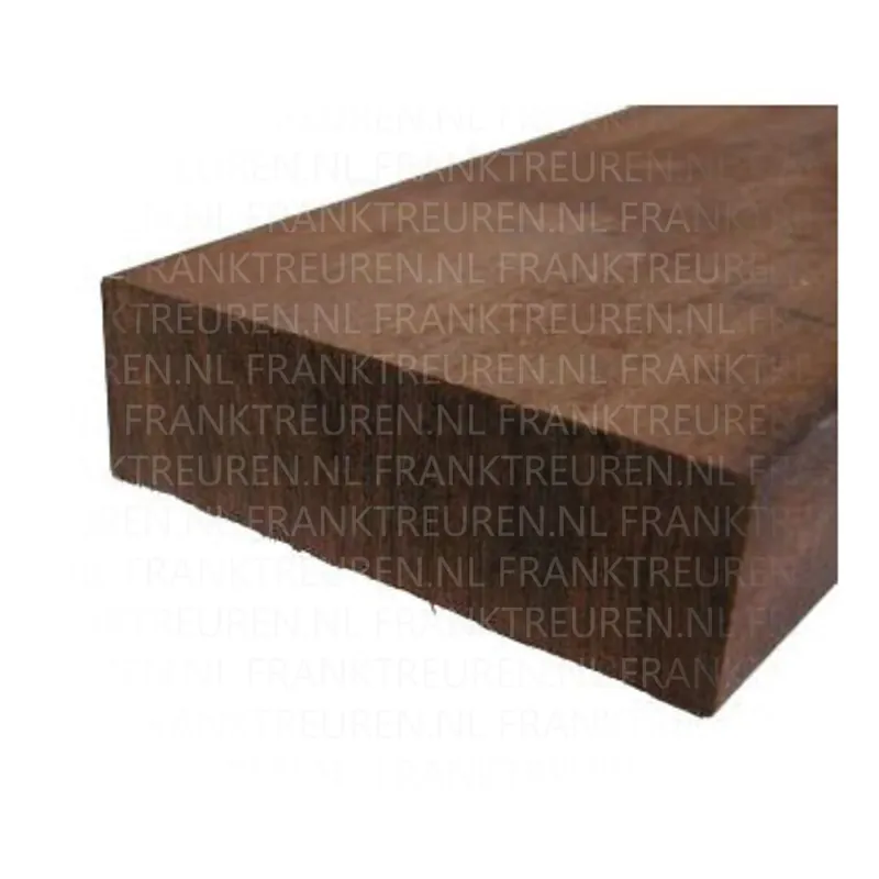 45x140mm Angelim Vermelho hardhout geschaafd ronde hoeken *FSC