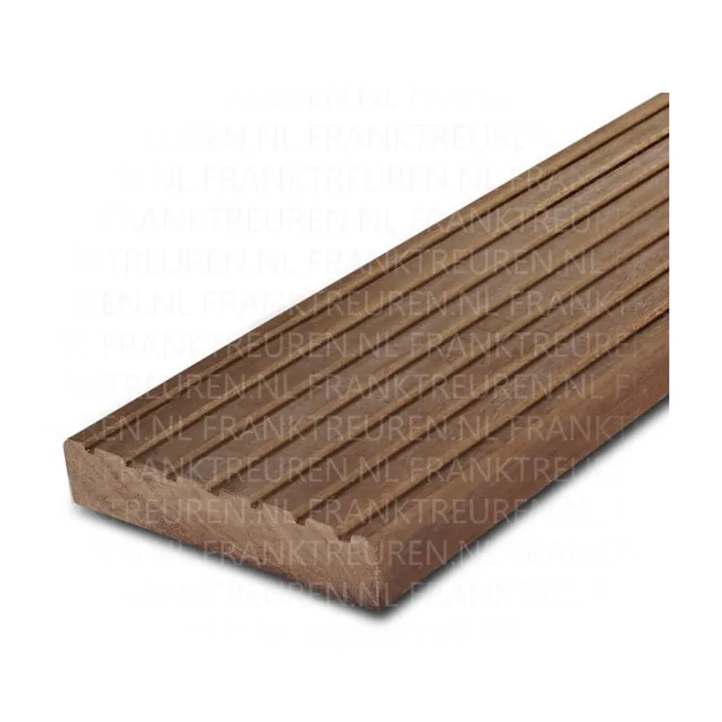 45x190mm Angelim Vermelho hardhout geprofileerd dekdeel *FSC