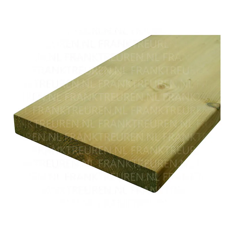 28x195mm NE vuren C geschaafd ronde hoeken geimpr. tanalith *FSC
