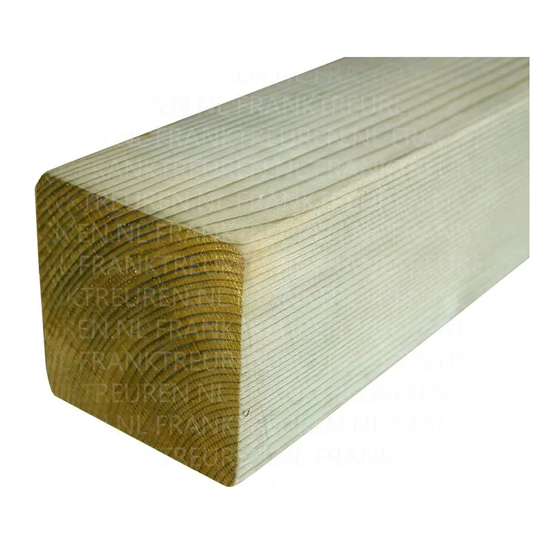 *90x90mm NE vuren C geschaafd ronde hoeken geimpr. tanalith *FSC
