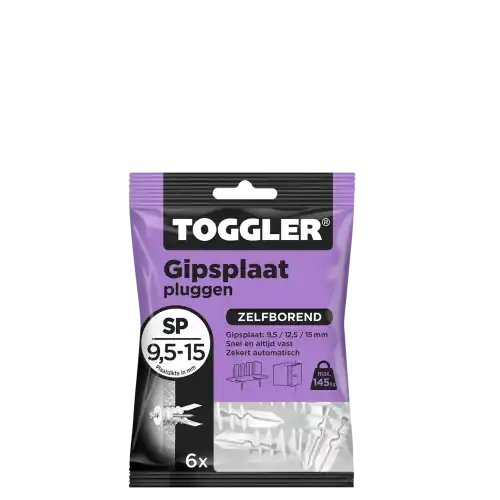 GIPSPLAATPLUG SP TOGGLER ZAK A 6 STUKS