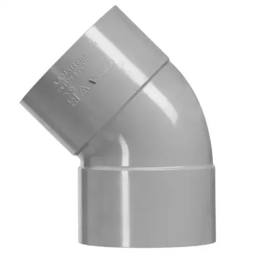 40MM BOCHT 45° KOMO 2 X INW. LIJM