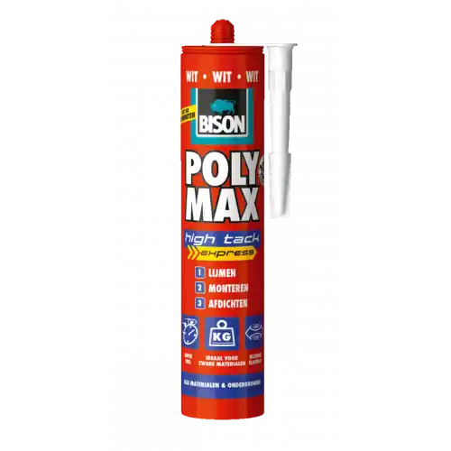 BISON POLY MAX® HIGH TACK EXPRESS WIT KOKER 440 G NL