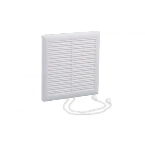 AFSLUITBAAR VENTILATIEROOSTER 160X160MM WIT