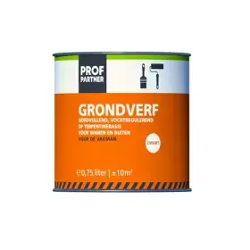 Profpartner Grondverf Acryl zwart 750 ml