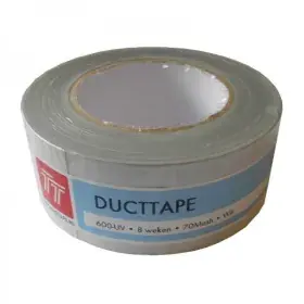 Ducttape 600 UV wit 50 mm rol 25 m