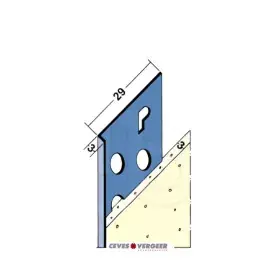 Stucstop profiel 3mm RVS L=3000mm (2136)