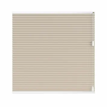 vtwonen dubbel plisségordijn transparant gewoon raam 18074 linnenbeige