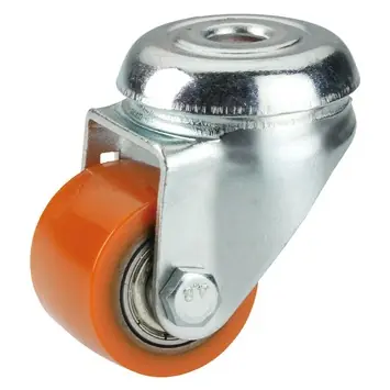 Zwenkwiel PUR met plaatbevestiging 35 mm tot 100 kg