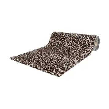 Droogloopmat luipaard bruin, per cm