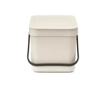 Brabantia Sort & Go Prullenbak - 6 liter - Soft Beige
