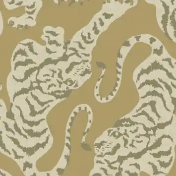Vliesbehang Urban tiger oker (dessin 145533)