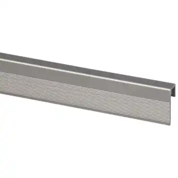 Eindprofiel titanium 280 x 2,0 x 0,7 cm