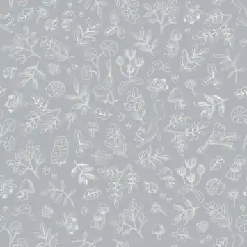 Vliesbehang Little Dutch Forest wonders Denim blue (dessin WD114045)