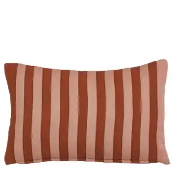 Kussen streep bruin - l55xb35xh10cm