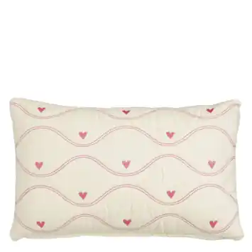 Kussen hart roze - l55xb35xh10cm
