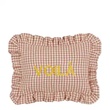 Kussen Voila roze - l35xb25xh10cm