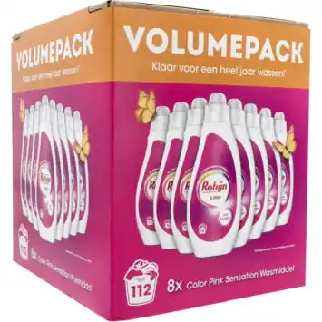 Robijn vloeibaar wasmiddel color pink sensation 8x700 ml