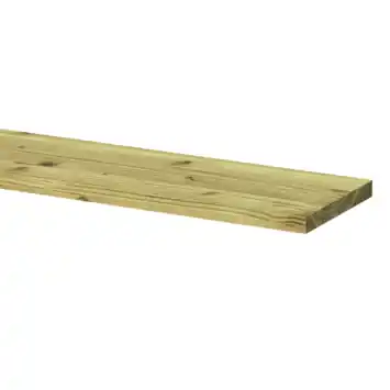 Tuinplank grenenhout ruw ca. 180 x 1,6 x 14 cm