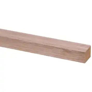 Schaaflat hardhout 21x27mm 270cm