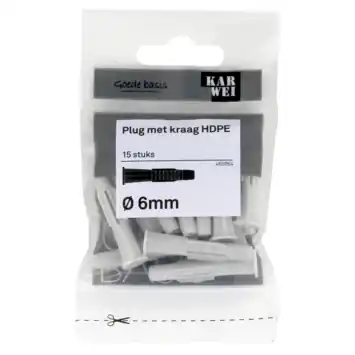 KARWEI kraagplug 6x36mm 15ST