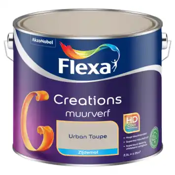 Flexa Creations muurverf urban taupe zijdemat 2,5 liter