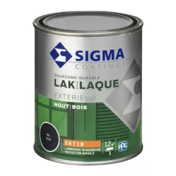 Sigma Exterieur buitenlak zijdeglans RAL 7016 antracietgrijs 750 ml