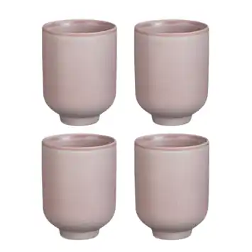 Beker Theo-Bert Pot lila 4 stuks 10 x 7,5 cm ø
