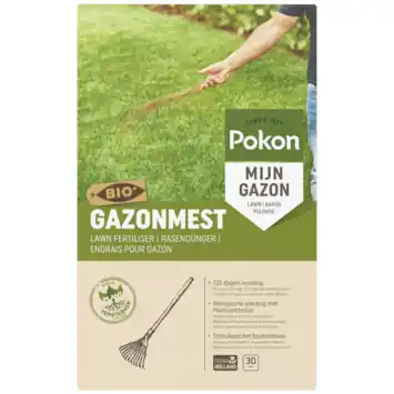 Pokon Bio gazonmest 2 kg voor 30 m²