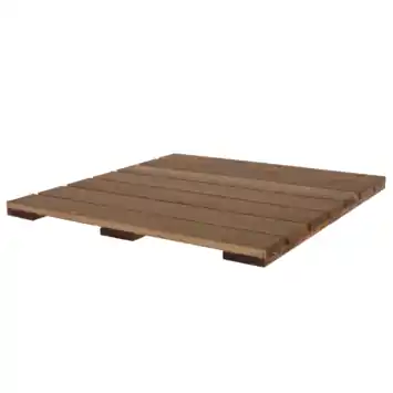 Vlondertegel keruing hardhout 50 x 50 cm