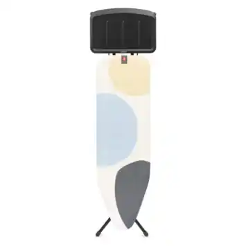 Brabantia strijkplank B Spring Bubbles zwart frame 124 x 38 cm