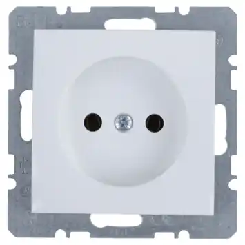 Berker S.1 Enkel Stopcontact Wit