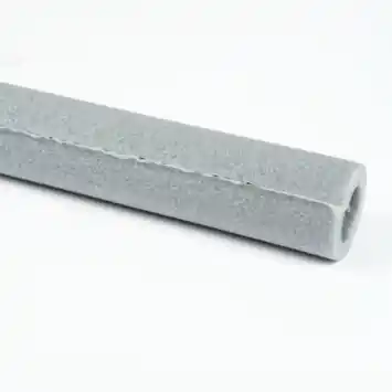 Buisisolatie voor 15 mm buis grijs lengte 1 m met plakstrip