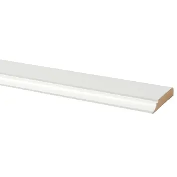 Deurlijst MDF wit folie 12x68 mm lengte 260 cm