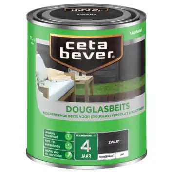 CetaBever Douglas beits zwart 750 ml