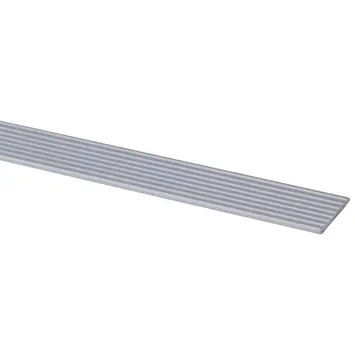 Slijtstrip kunststof RVS look zelfklevend 2,5x28mm 260cm