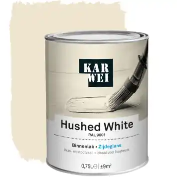 KARWEI binnenlak zijdeglans RAL 9001 hushed white 750 ml