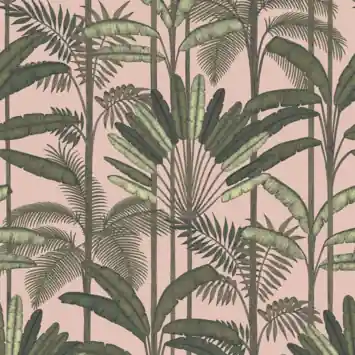 Vliesbehang Tropic roze (dessin 118133)